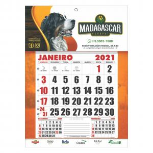 Calendário de parede - 27x37cm - 12 folhas